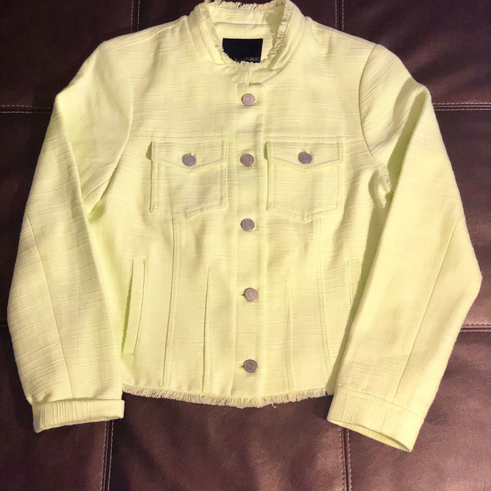 Banana Republic Raw Hem Citron Jacket - Picture 4 of 6
